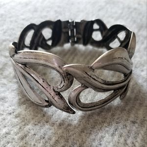 Cuff Bracelet fashion costume jewelry silver-tone